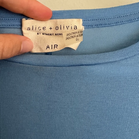 Alice and Olivia Classic Cropped Tee - Picture 5 of 5